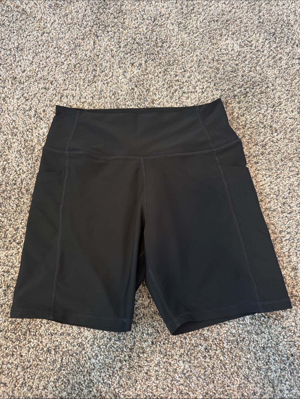 Women's Black High-Waist Biker Shorts